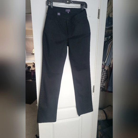 NYDJ Denim - WOMEN'S NYDJ SIZE 4 BLACK PANTS MADE IN AMERICA 🇺🇸